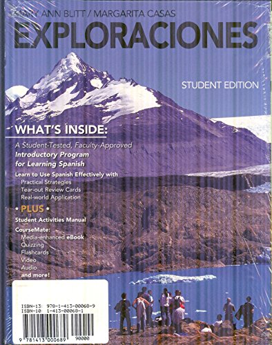 Exploraciones (with Student Activities Manual and Spanish CourseMate Printed Access Card)