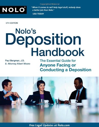 Nolo's Deposition Handbook