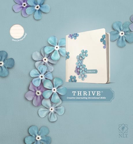 NLT THRIVE Creative Journaling Devotional Bible, Flowers