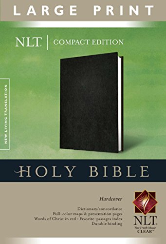 NLT Compact Edition Bible Large Print, Black