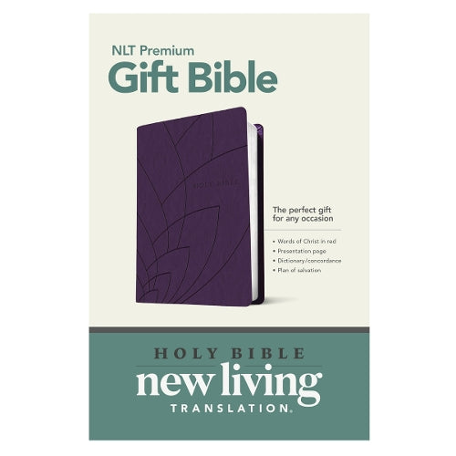 NLT Premium Gift Bible, Purple