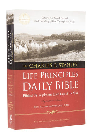 NASB, The Charles F. Stanley Life Principles Daily Bible, Paperback, 1995 Text