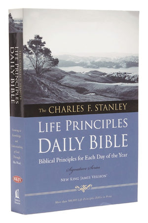 The NKJV, Charles F. Stanley Life Principles Daily Bible, Paperback