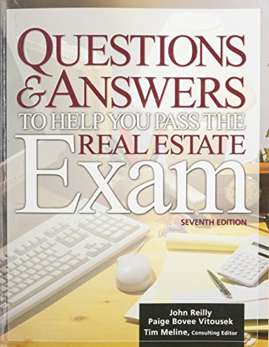 Questions and Answers to Help You Pass the Real Estate Exam