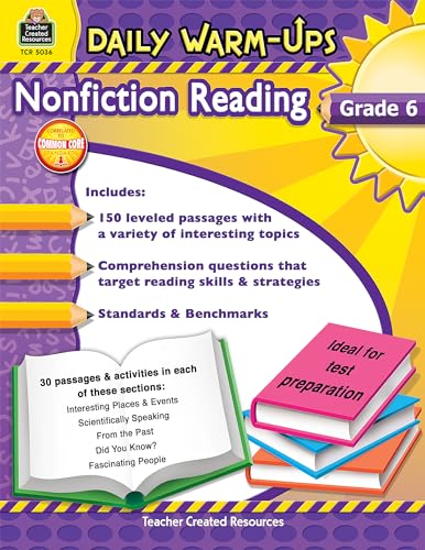 Daily Warm-Ups: Nonfiction Reading Grd 6