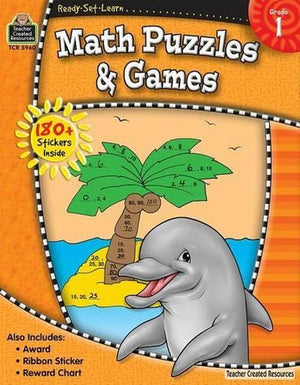 Ready-Set-Learn: Math Puzzles and Games Grd 1