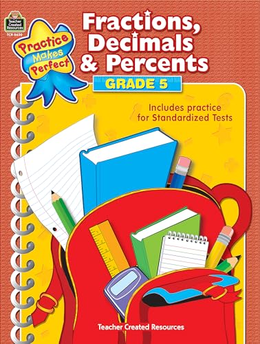 Fractions, Decimals & Percents, Grade 5