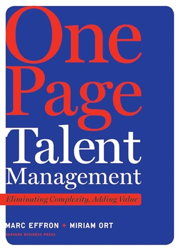 One Page Talent Management