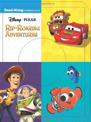 3-In-1 Read-Along Storybook and CD Disney-Pixar Rip-Roaring Adventures