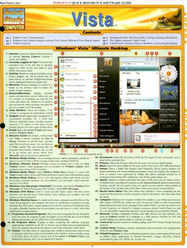 Quickstudy Vista