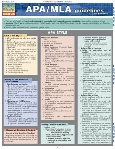 APA/MLA Guidelines for Students
