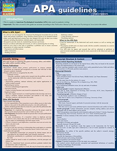 APA Guidelines