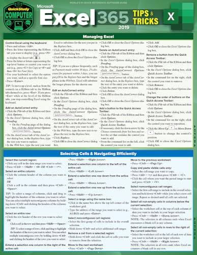 Microsoft Excel 365 Tips & Tricks - 2019