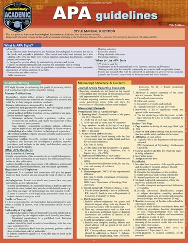 APA Guidelines