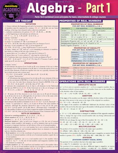 Algebra part 1