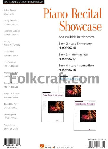 Piano Recital Showcase - Book 1