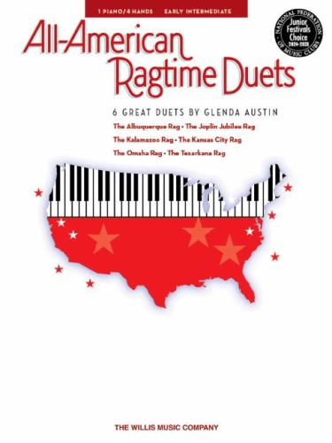 All-American Ragtime Duets: NFMC 2024-2028 Selection 1 Piano, 4 Hands/Early Intermediate Level