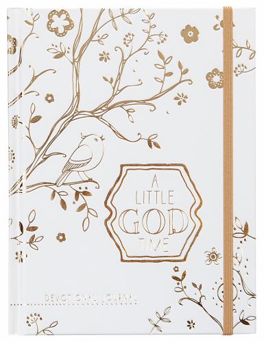 A Little God Time, A: Devotional Journal (Gold/White)