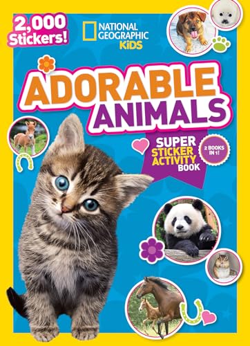 National Geographic Kids Adorable Animals Super Sticker Activity Book