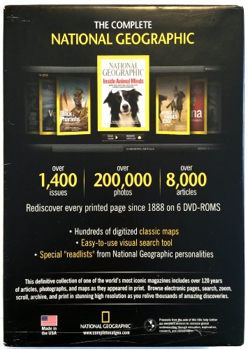The Complete National Geographic: Every Issue Since 1888 Of National Geographic Magazine on Your Computer