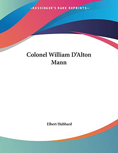 Colonel William D'Alton Mann