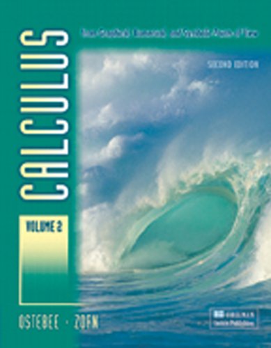 Calculus from Graphical,numerical, Vol. 2