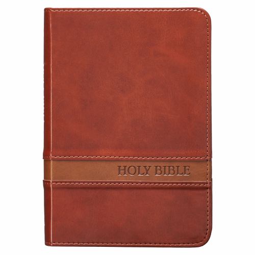 KJV Large Print Compact Brown Red Letters