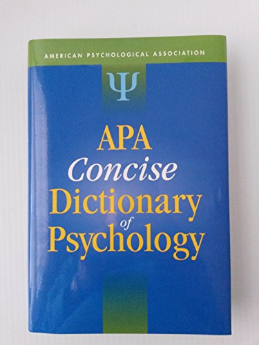 APA Concise Dictionary of Psychology