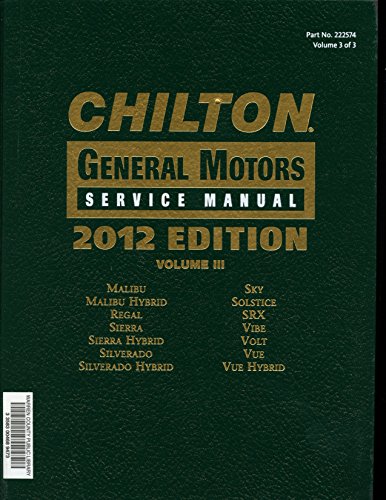 Chilton General Motors Service Manual