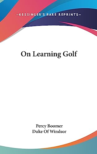 On Learning Golf