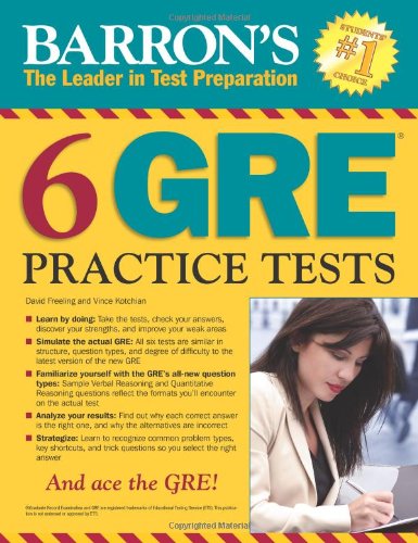 6 GRE Practice Tests
