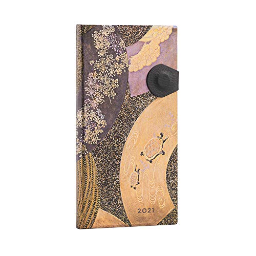 Paperblanks 12 Month Diaries 2021 Ougi | Horizontal | Slim (95 × 180 mm)