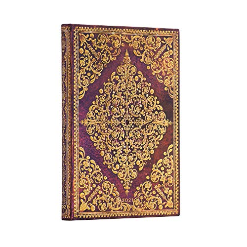 Paperblanks 12 Month Diaries 2021 Viola | Horizontal | Midi (130 × 180 mm)
