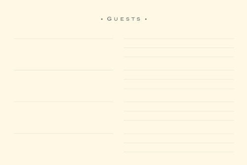 Artisan Guest Book/Classic Black