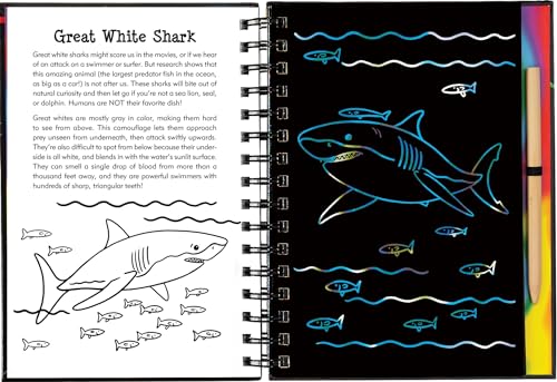 Scratch & Sketch(tm) Sharks (Trace Along)