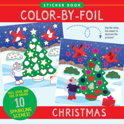 Color-By-Foil Sticker Book - Christmas (Includes 18 Sheets of Shiny Color Foils)