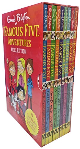 Enid Blyton Famous Five Colour Reads 五伙伴历险记 9册 全彩英语桥梁书 冒险解谜 增强友谊 课外阅读提升 英文原版进口儿童图书