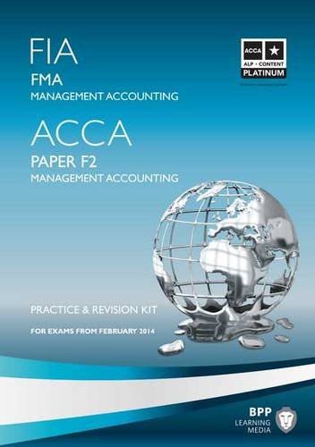 FIA Foundations in Management Accounting FMA (ACCA F2)
