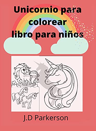 Unicornio para colorear libro para ninos