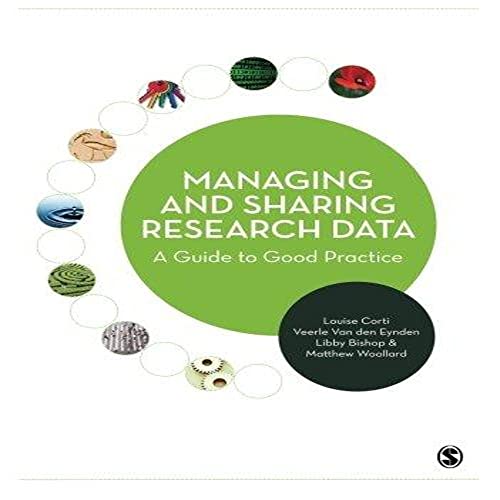 Managing and Sharing Research Data