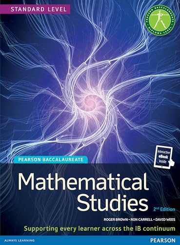 Pearson Baccalaureate Mathematical Studies 2nd edition print and ebook bundle for the IB Diploma
