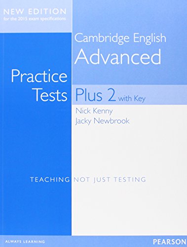 Cambridge Advanced Volume 2 Practice Tests Plus New Edition Students' Book with Key