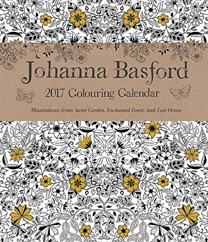 Johanna Basford 2016-2017 16-Month Colouring Weekly Desk Diary (UK EXCLUSIVE)