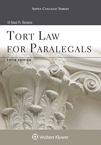 Tort Law for Paralegals