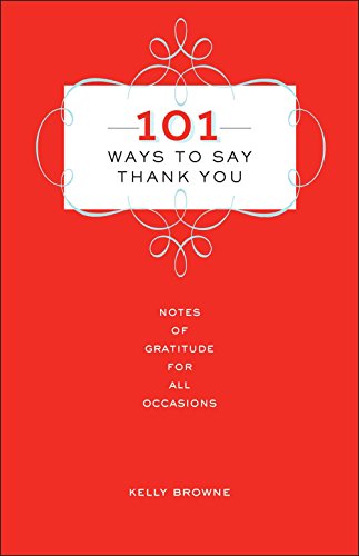 101 Ways to Say Thank You