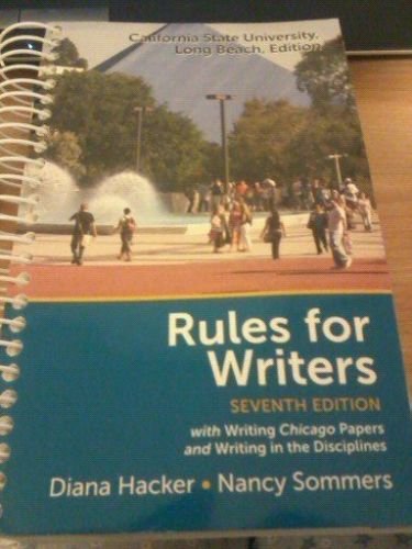Rules for Writers CSULB Edition