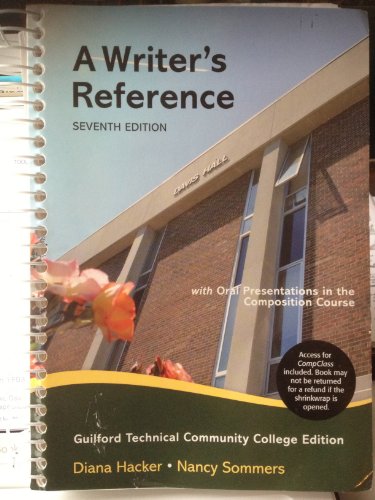 A Writers Reference  E Guilford Technical Community College