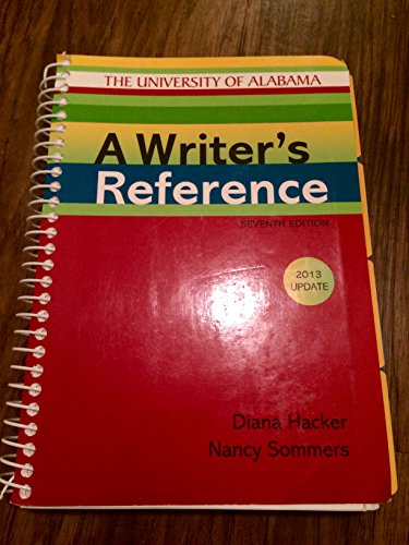 A Writer's Reference Seventh Edition