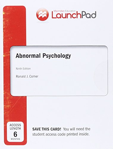 LaunchPad for Abnormal Psychology (12 month Access Card)