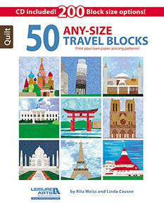 50 Any- Size Travel Quilt Blocks 